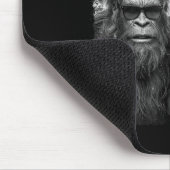 Lustiges Sasquatch-Meme Cooles Selfie mit Santa Ch Mousepad (Ecke)