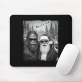 Lustiges Sasquatch-Meme Cooles Selfie mit Santa Ch Mousepad (Mit Mouse)