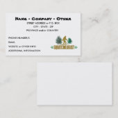 Lustiges Sasquatching, Sasquatch Jäger Visitenkarte (Vorne/Hinten)