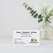 Lustiges Sasquatching, Sasquatch Jäger Visitenkarte (Stehend Vorderseite)