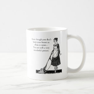 Lustiges sauberes Haus - Anpassen Kaffeetasse