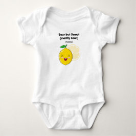 Lustiges "Sauer aber süß"-Limonen-Baby-Shirt Baby Strampler