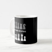 lustiges Schach Kaffeetasse (Vorderseite Links)
