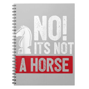 Lustiges Schachkönig-Rochade-Design Notizblock