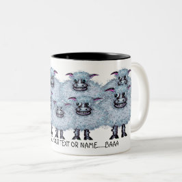 Lustiges Schaf-Design-Tasse Zweifarbige Tasse