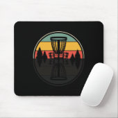 Lustiges Schattendesign Vintage Retro Disc Golf Fr Mousepad (Mit Mouse)