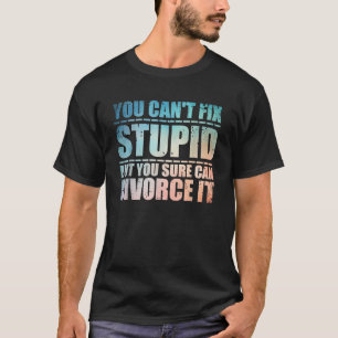 Lustiges Scheidung-Design für Männer Frauen Ex-Ehe T-Shirt