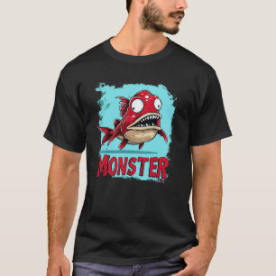 Lustiges Schielaugen-Fisch-Outfit für Monster-Fisc T-Shirt