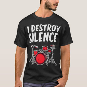 Lustiges Schlagzeug-Set Schlagzeuger Musiker Ich z T-Shirt