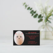 Lustiges schlechtes Ei Visitenkarte (Stehend Vorderseite)