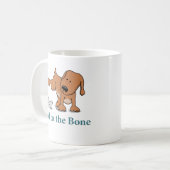 Lustiges Schlechtes zum Knochen-Hund Kaffeetasse (Vorderseite Links)