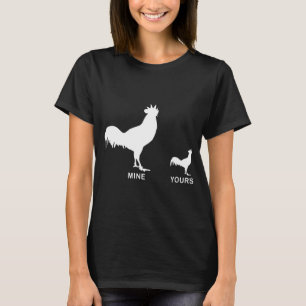 Lustiges schmutziges Huhn-T-Shirt unhöfliches T-Shirt