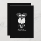 lustiges Schnauzer-Angstbärengeschenk Dankeskarte (Vorne/Hinten)