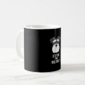 lustiges Schnauzer-Angstbärengeschenk Kaffeetasse (Vorderseite Links)