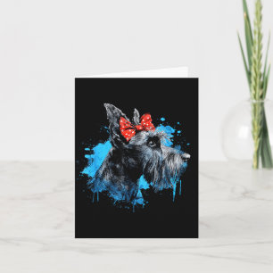 Lustiges Schnauzer-Design für Hunde-Liebhaber Mutt Karte