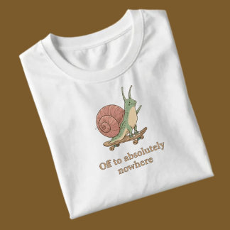 Lustiges Schnecken-Skateboard-T-Shirt – Cute Ästhe Tri-Blend Shirt