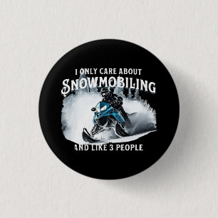 Lustiges Schneemobilfahren Schneemobil  Button