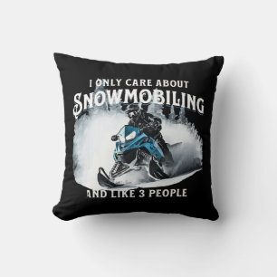 Lustiges Schneemobilfahren Schneemobil  Kissen