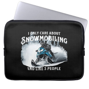 Lustiges Schneemobilfahren Schneemobil Laptopschutzhülle