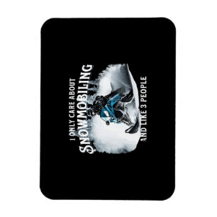 Lustiges Schneemobilfahren Schneemobil Lustiges Sc Magnet