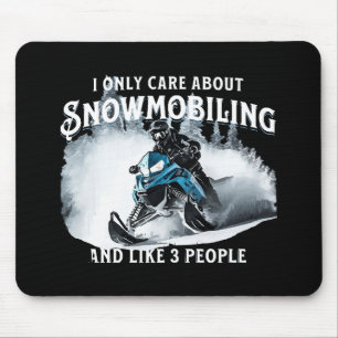 Lustiges Schneemobilfahren Schneemobil Mousepad