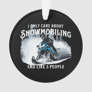 Lustiges Schneemobilfahren Schneemobil  Ornament