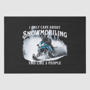 Lustiges Schneemobilfahren Schneemobil Seidenpapier