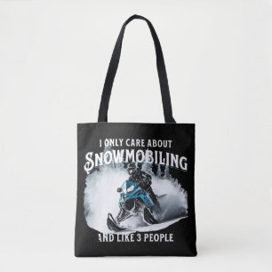 Lustiges Schneemobilfahren Schneemobil Tasche