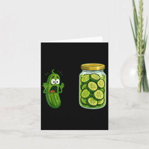 Lustiges schreiendes Essiggurken-Glas-Witz-Meme-Hu Karte