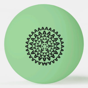lustiges schreiendes Glühen in der Dunkelheit Tischtennisball
