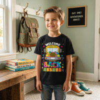 Lustiges Schulbus-Grafik-T-Shirt für Jungen zur Rü