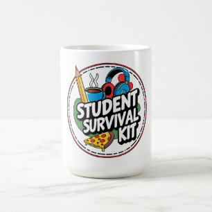 Lustiges Schüler-Überlebens-Kit Zurück-in-die-Schu Kaffeetasse