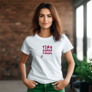 Lustiges Schwangerschafts-Fingerabdruck-Bordeaux-T Tri-Blend Shirt