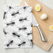Lustiges schwarzes Ameisen-Muster Handtuch (Viertel Falte)