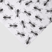 Lustiges schwarzes Ameisen-Muster Seidenpapier (Ausschnitt)
