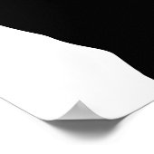 Lustiges Schwarzkatzen-Schild - Kackst du? Poster (Ecke)