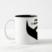 Lustiges Schwarzweiss-"Follow-me, habe ich einen Zweifarbige Tasse (Links)