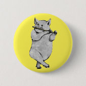 Lustiges Schwein Button (Vorderseite)