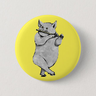 Lustiges Schwein Button