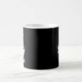 Lustiges Schwein fährt Ski-Design Winterferien  Kaffeetasse (Mittel)