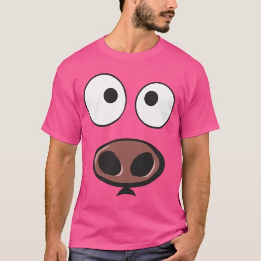 Lustiges Schwein-Gesicht T-Shirt (Vorderseite)
