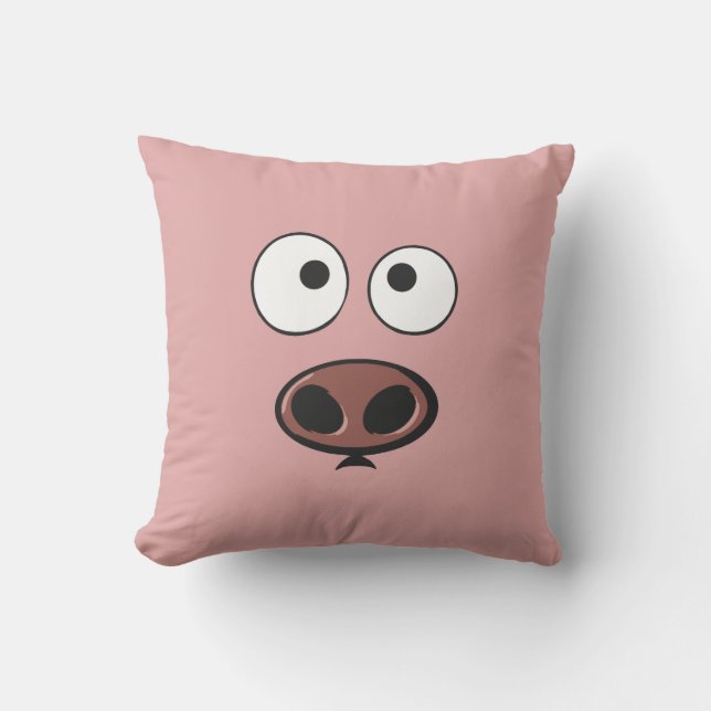 Lustiges Schwein Kissen (Vorderseite)
