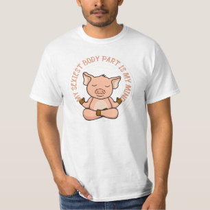 Lustiges Schwein-Meditationspraxis-Geschenk T-Shirt