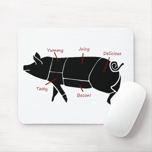 Lustiges Schwein-Metzger-Nomogramm Mousepad (Mit Mouse)