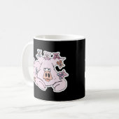 lustiges Schwein mit Babypigmenten Kaffeetasse (Vorderseite Links)