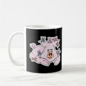 lustiges Schwein mit Babypigmenten Kaffeetasse (Links)