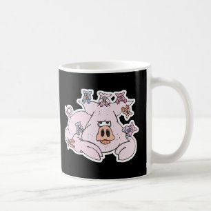 lustiges Schwein mit Babypigmenten Kaffeetasse