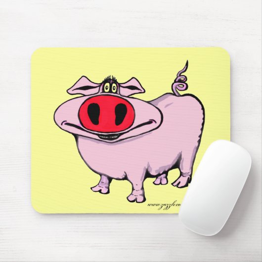 Lustiges Schwein mousepad (Mit Mouse)