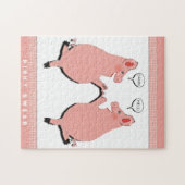Lustiges Schwein Puzzle (Horizontal)