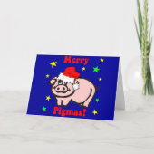 Lustiges Schwein Weihnachten (Vorderseite)